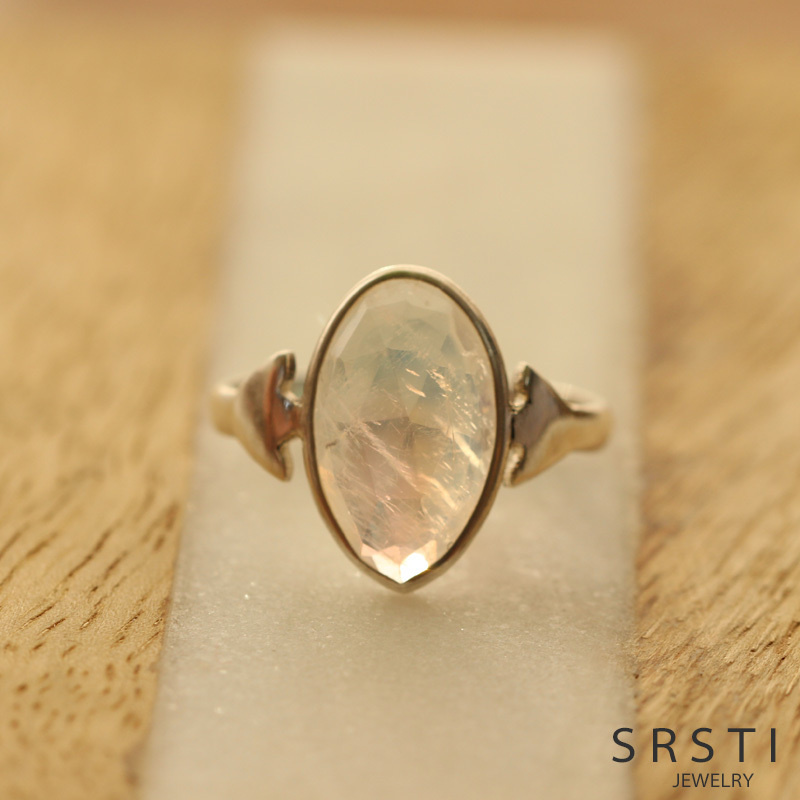 ainbow moonstone sv925 silver ring