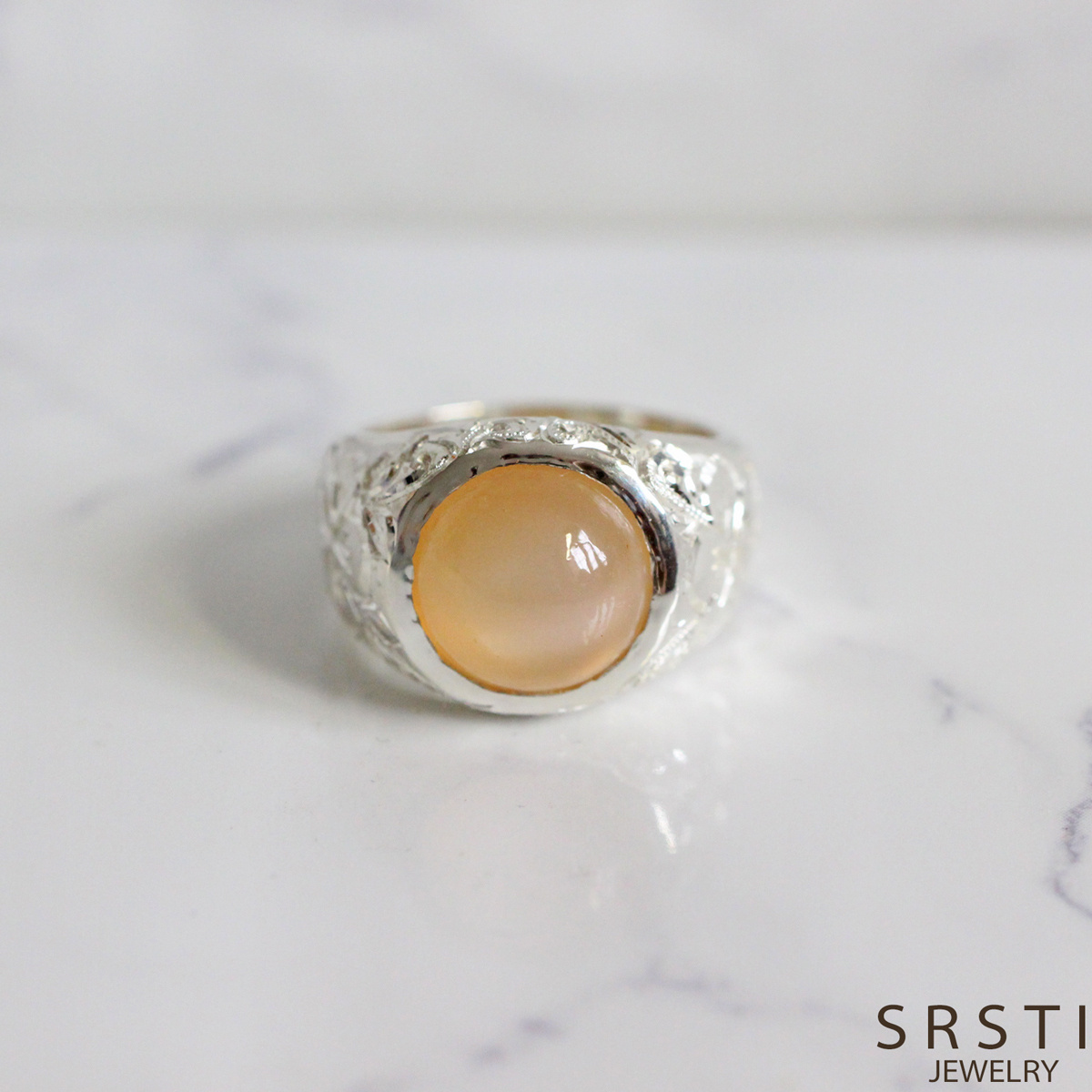 Praiba Tourmaline K10 Gold Lace Ring(Mat)