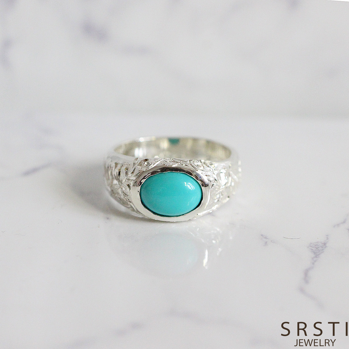 Praiba Tourmaline K10 Gold Lace Ring(Mat)